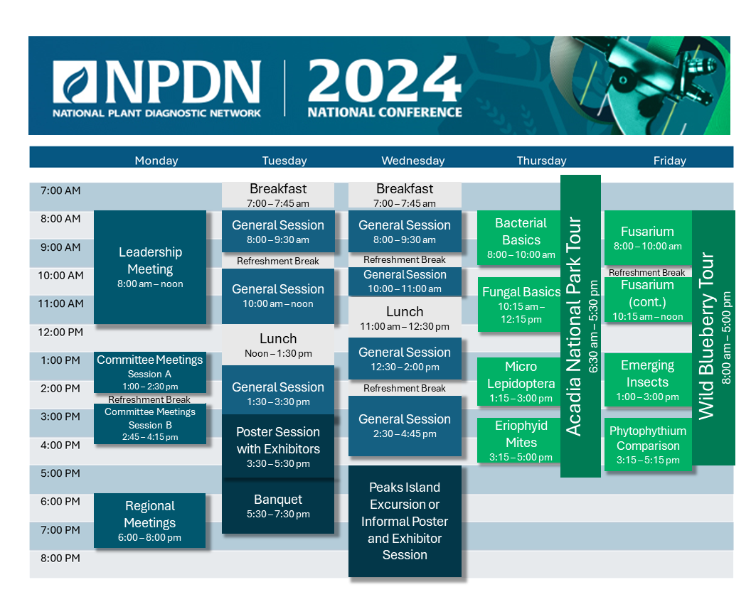 program at a glance for the 2024 npdn national meeting